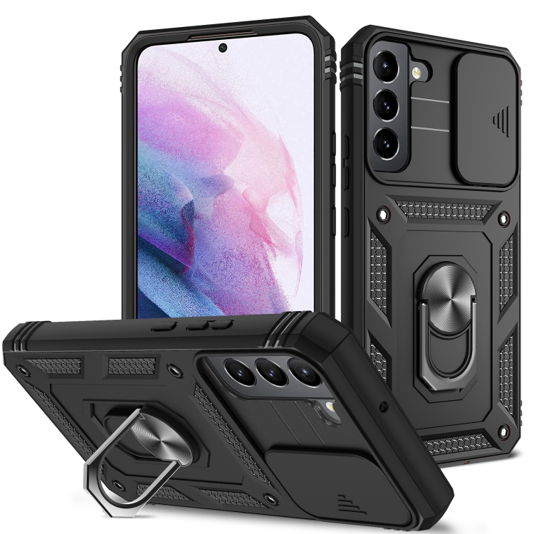 【Fanadd Shop】 For Samsung Galaxy S22+ 5G Sliding Camera Cover TPU + PC Phone Case