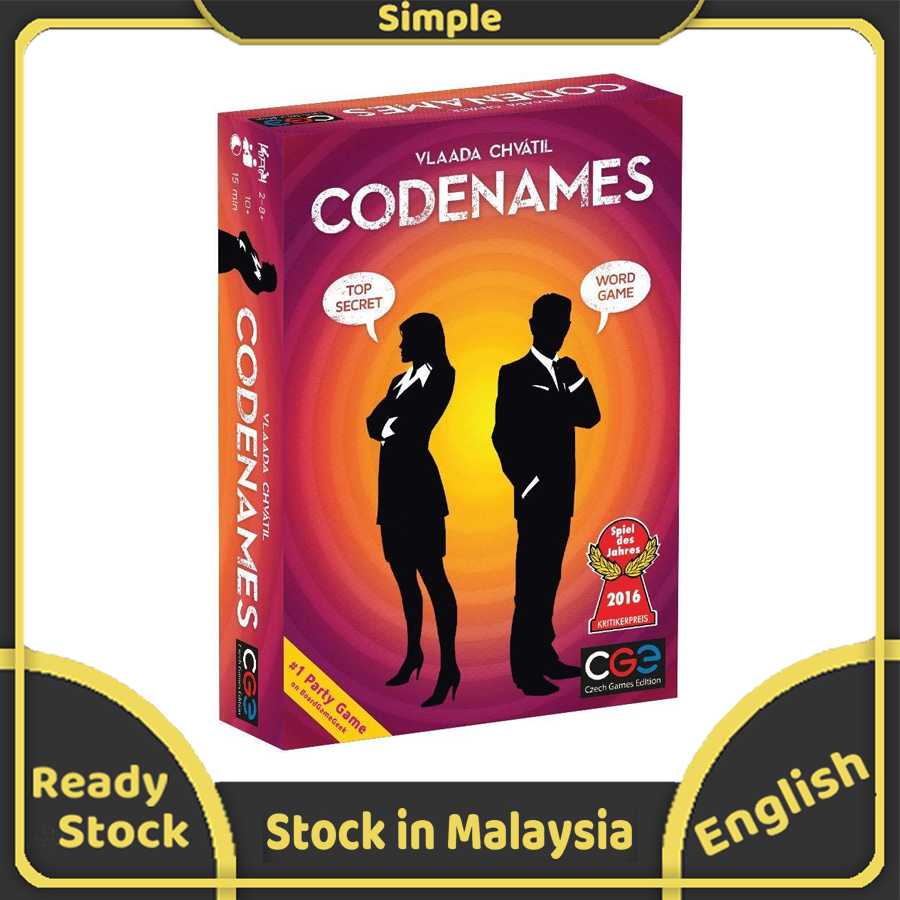 Codenames Board Game Ready Stock Card Game Adult Man Women Couple Party Game With Friends