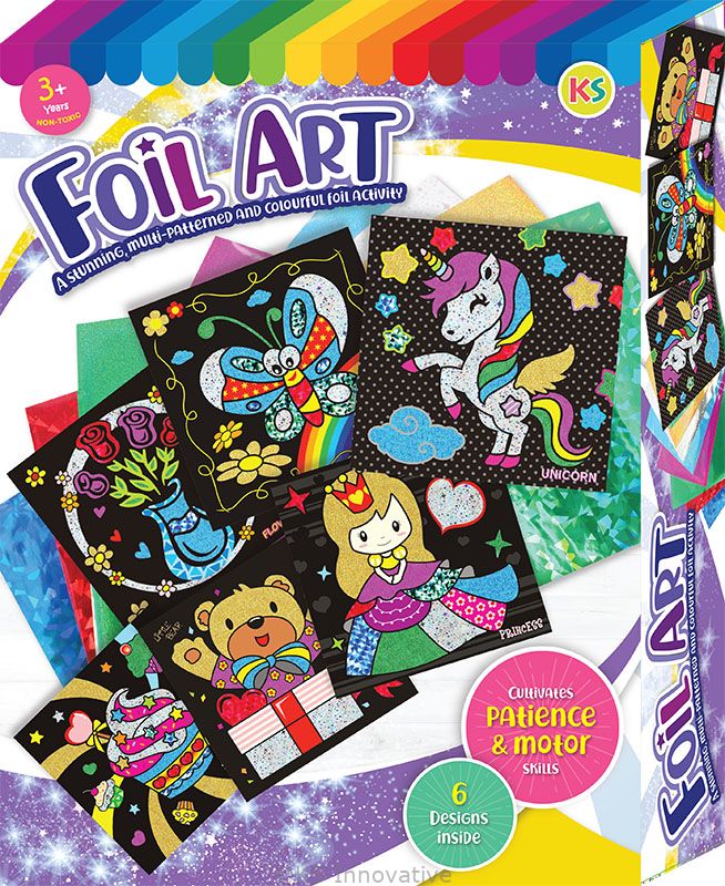 Craft Activity Pack Foil Art Box Kit 