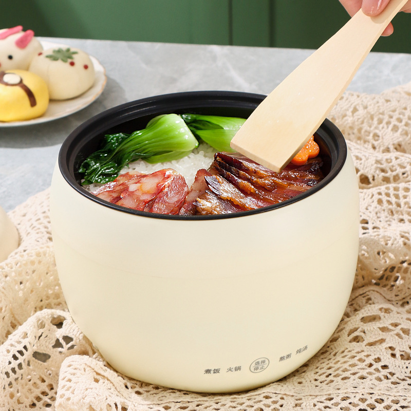 MiaXia Joy Apple-shaped electric cooker, mini electric cooker, multi-function rice cooker, smart instant noodle pot, non-stick pot
