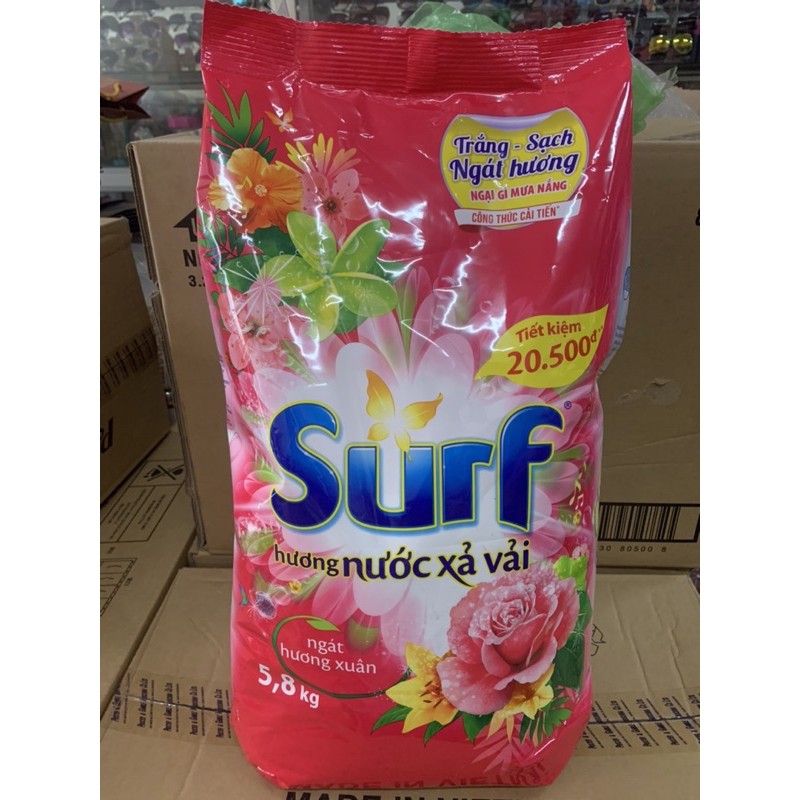 Xà bông giặt đồ Surf - Bột giặt surf 5.8kg