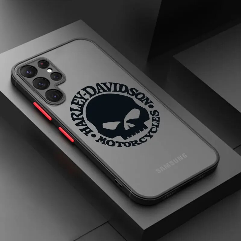 HOT%20Cool%20Harley%20Davidson%20For%20Samsung%20Galaxy%20S24%20S23%20S22%20S21%20S20%20FE%20Ultra%20Plus%20S10%20Lite%205G%20Frosted%20Translucent%20phone%20case%20-%20Image%209