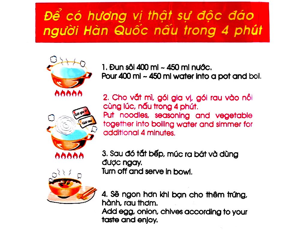 MÌ NẤU KORENO CÁC VỊ GÓI 100G