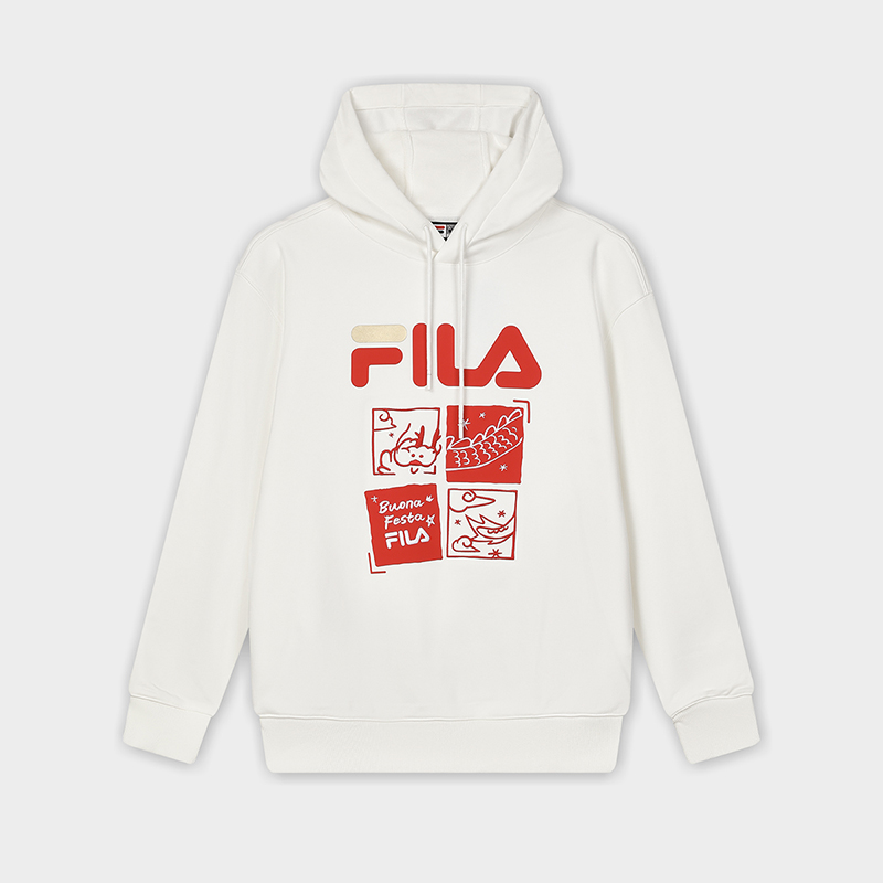 White fila hot sale hoodie mens