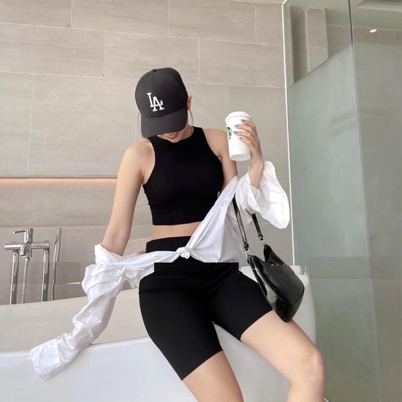 Áo Ba Lỗ Nữ Croptop Cotton Bozip Hè Siêu Mát