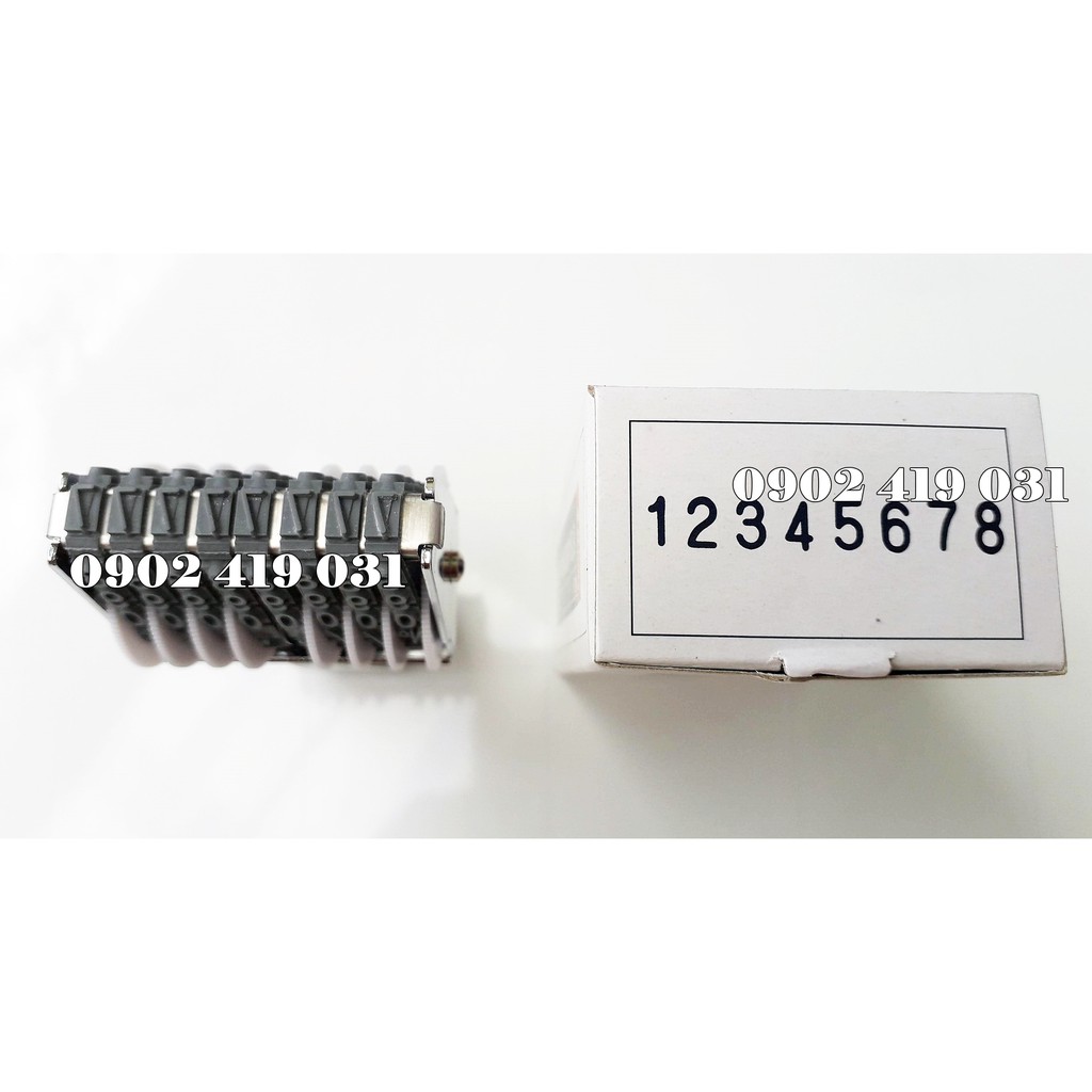 Dấu Đóng 8 Số Cao 5mm Shiny N38