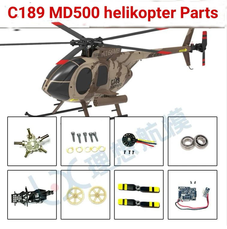 C189 MD500 RC máy bay trực thăng bộ phận động cơ vỏ vít Bo mạch chủ điều