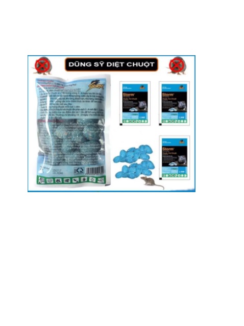THUỐC DIỆT CHUỘT SINH HỌC STORM, gói 20 viên