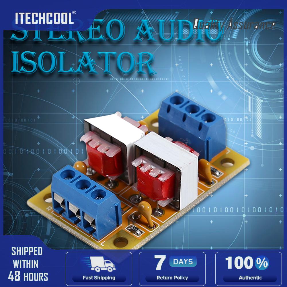 Stereo Audio Isolator Common Ground Anti-Jamming Signal Noise Sound Filter