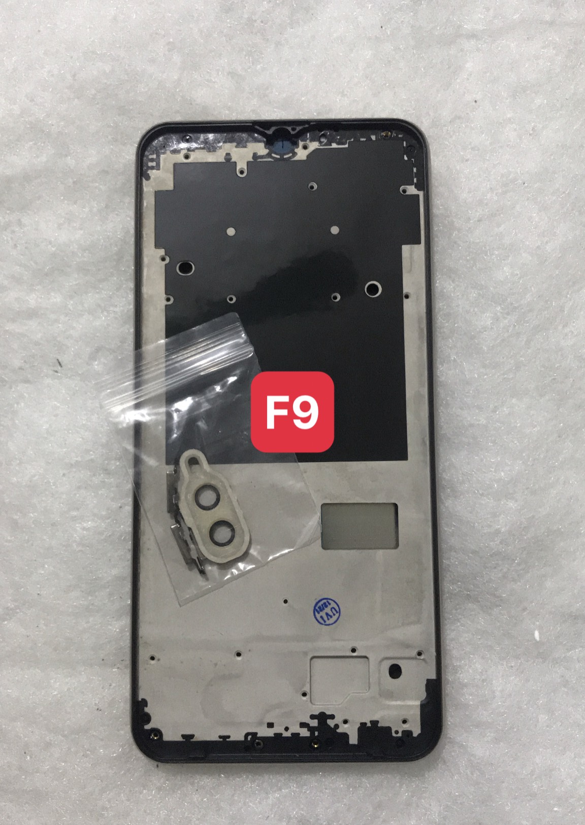 Bộ Vỏ sườn oppo F9 zin (kèm phím ,kính camera)