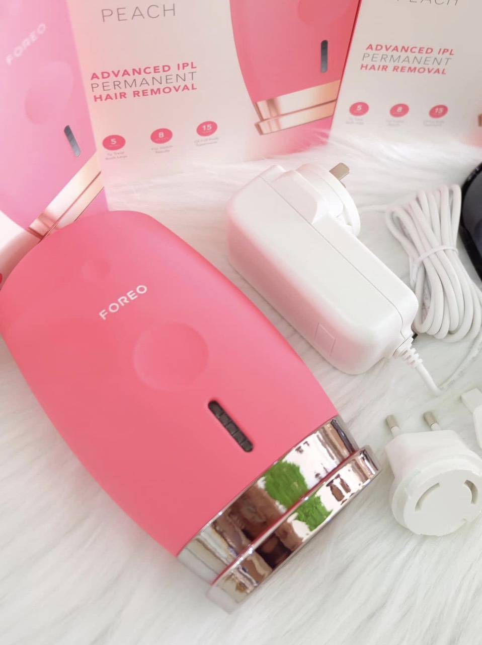 [GIẢM 5% ĐƠN 129K]Máy triệt lông Foreo Peach Ver 2 [Đủ bill để đăng ký bảo hành]
