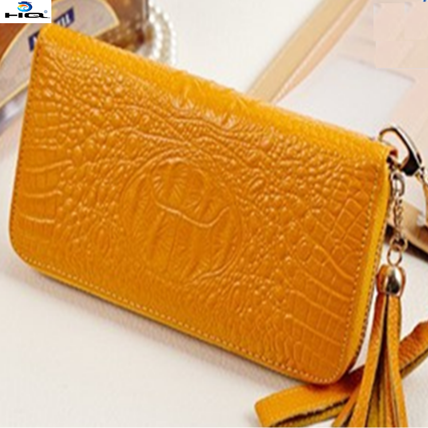 Ví nữ da thật cao cấp Đồ Da Thành Long TLG 204403 (nâu) Tặng 01 Bút Bi Cao Cấp TLG