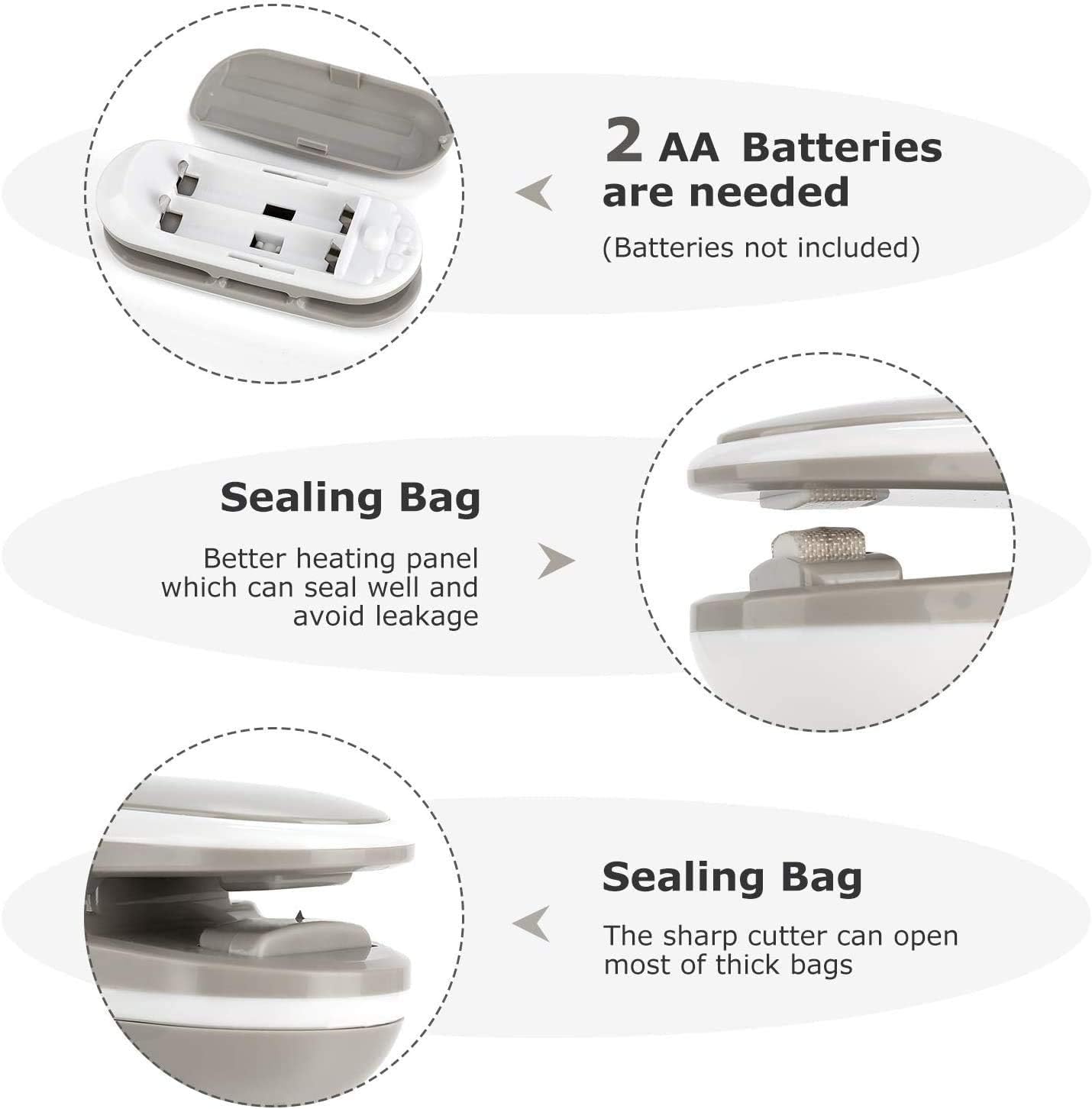 Tools Hand Pack Machine Snacks Food Small Fruit Mini Clip Sealing Machine 1 Sealing Pressure Preservation Heat Sealing Portable. 