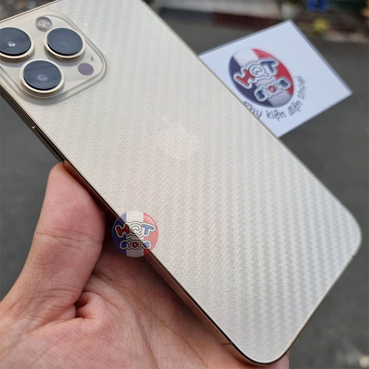Dán decal vân carbon mặt lưng cho IPhone 13 Pro Max / 13 Pro / 13 / 13 Mini