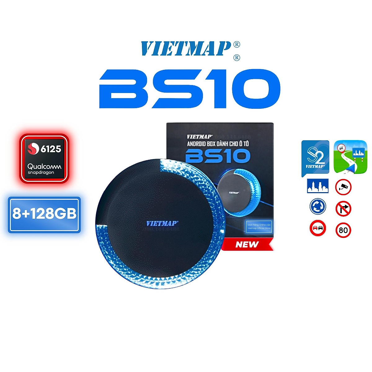 Android Box Vietmap BS10 cho ô tô - chính hãng VM-BS10