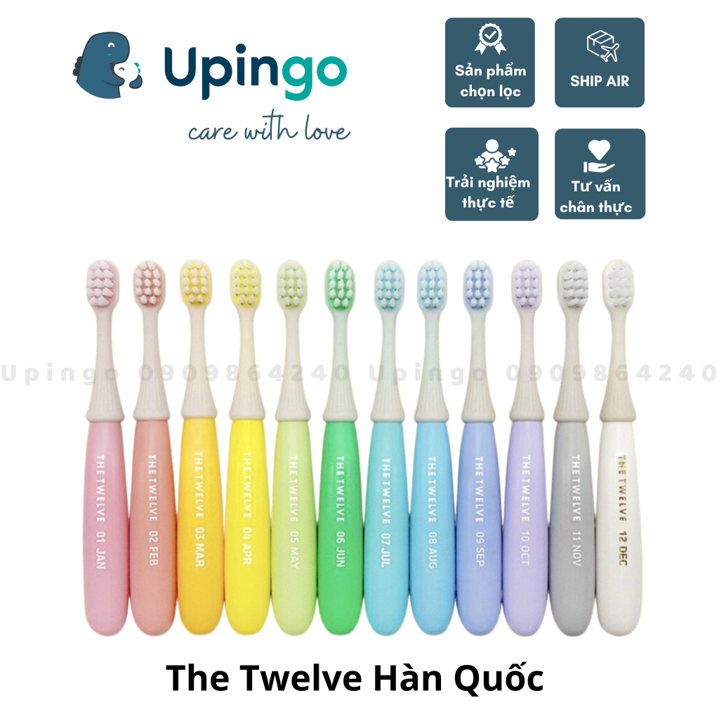 Bàn chải đánh răng The Twelve Hàn Quốc cho bé từ 12 tháng