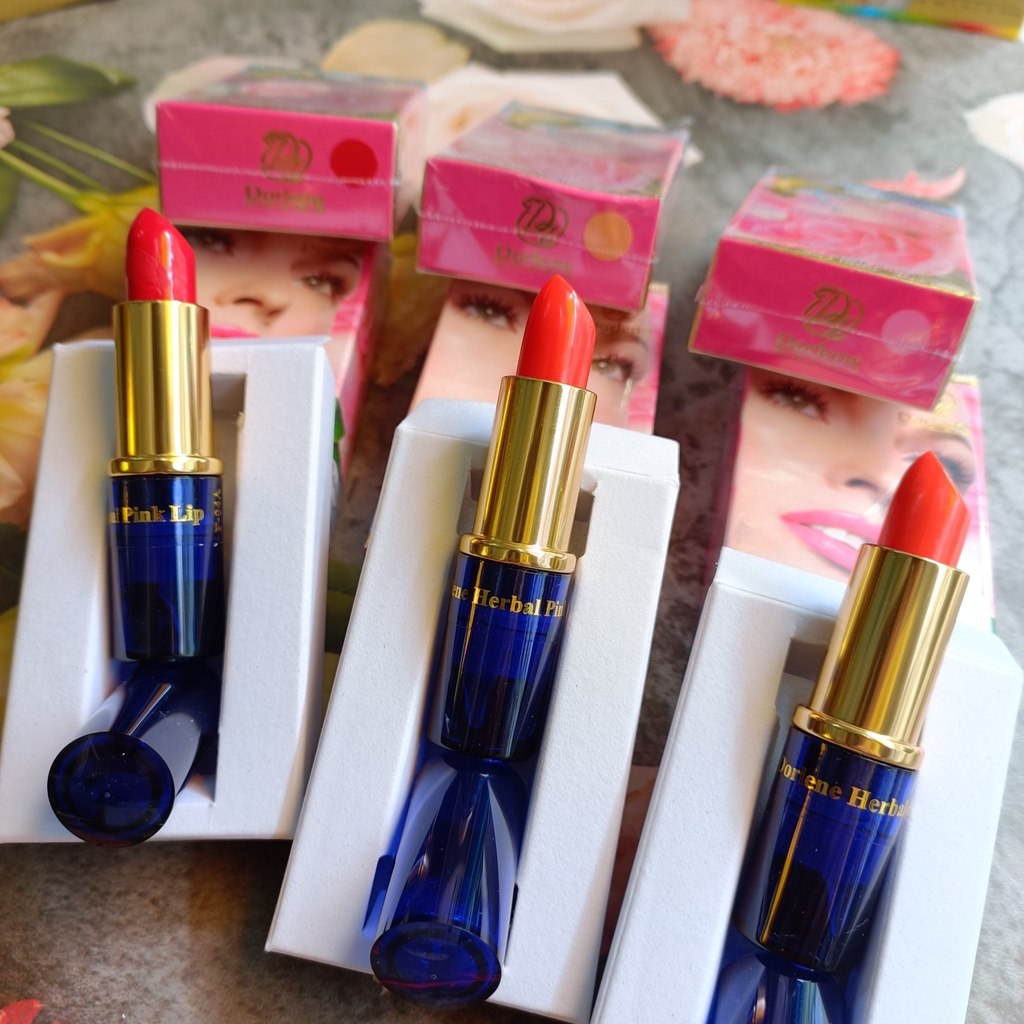 Son lì dưỡng khắc phục thâm môi Dorlene Herbal Pink Lip Thái Lan