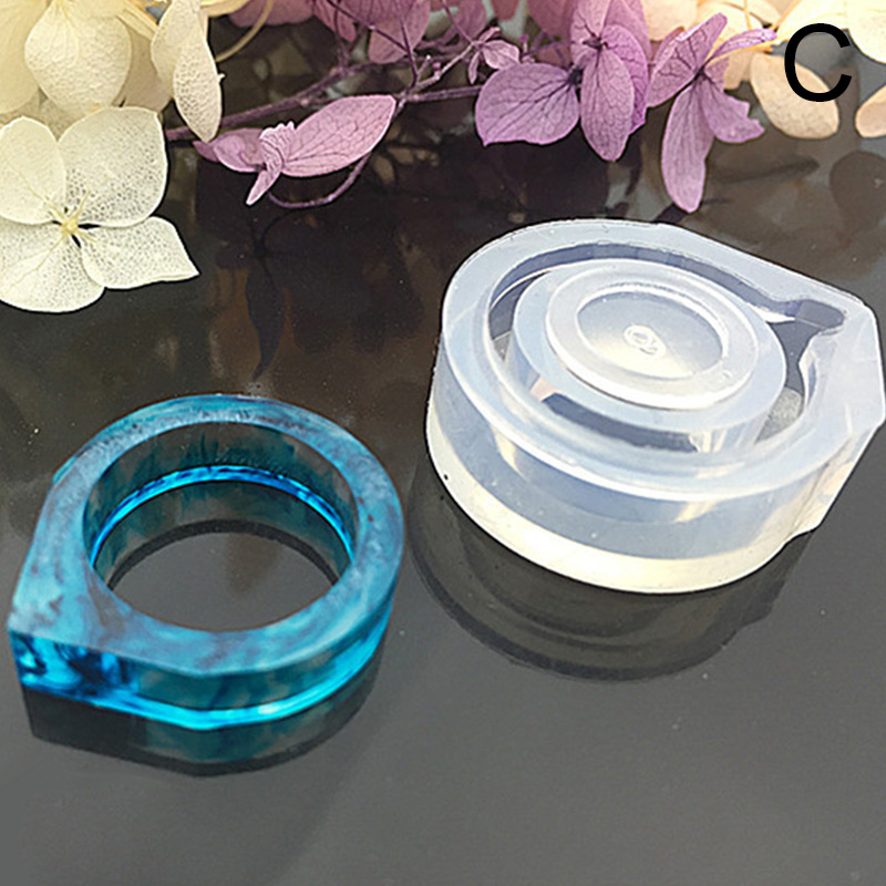 Resin Ring Mould | Flexible Jewelry Mold | Silicone Mold for Kawaii  Jewellery Making | Epoxy Resin Art Supplies | Make Your Own Rings (Size  17mm)