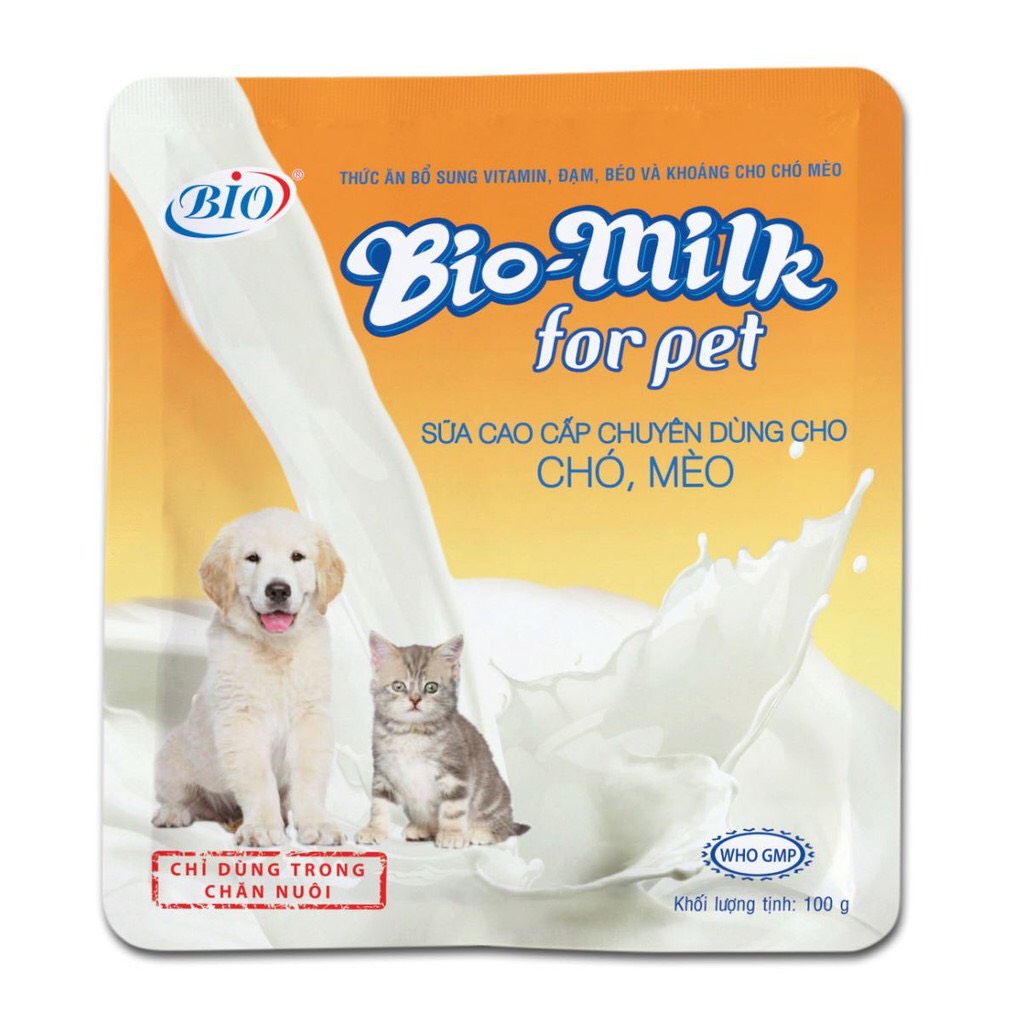[HCM] Sữa bột dành cho chó mèo Bio-milk for pet 100gr