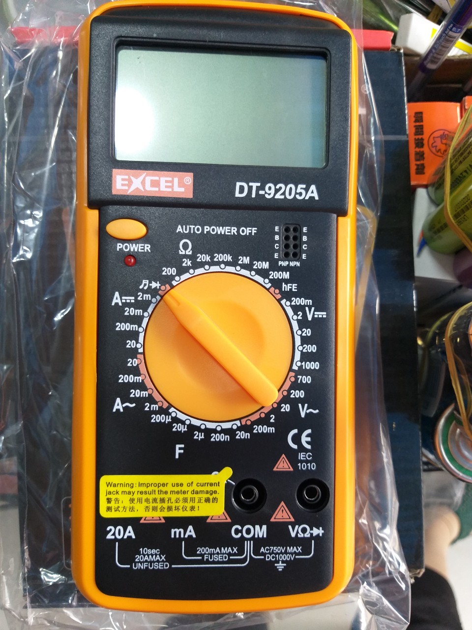 Đồng hồ đo vạn năng Digital Multimeter Excel DT9205A