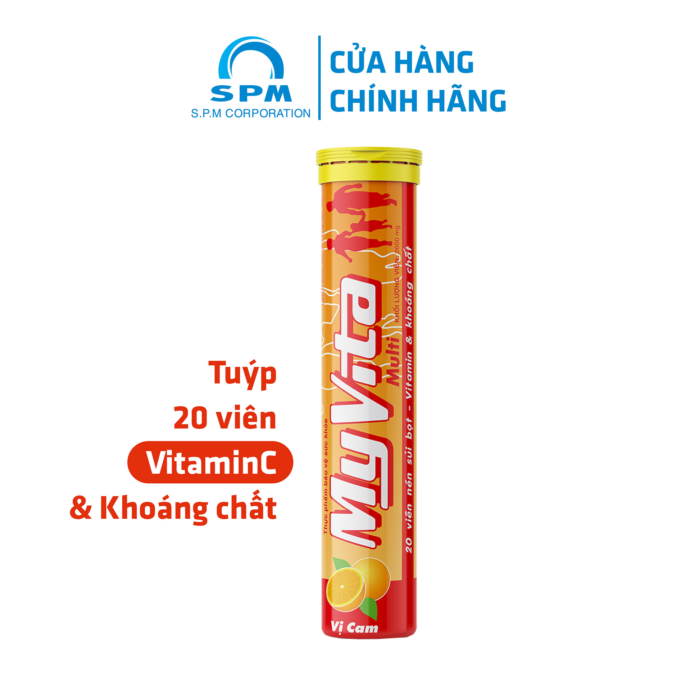 Viên sủi MyVita Multi (Vị Cam) - Bổ sung Vitamin & Khoáng chất- Tăng cường đề kháng - Tuýp 20 viên thumbnail
