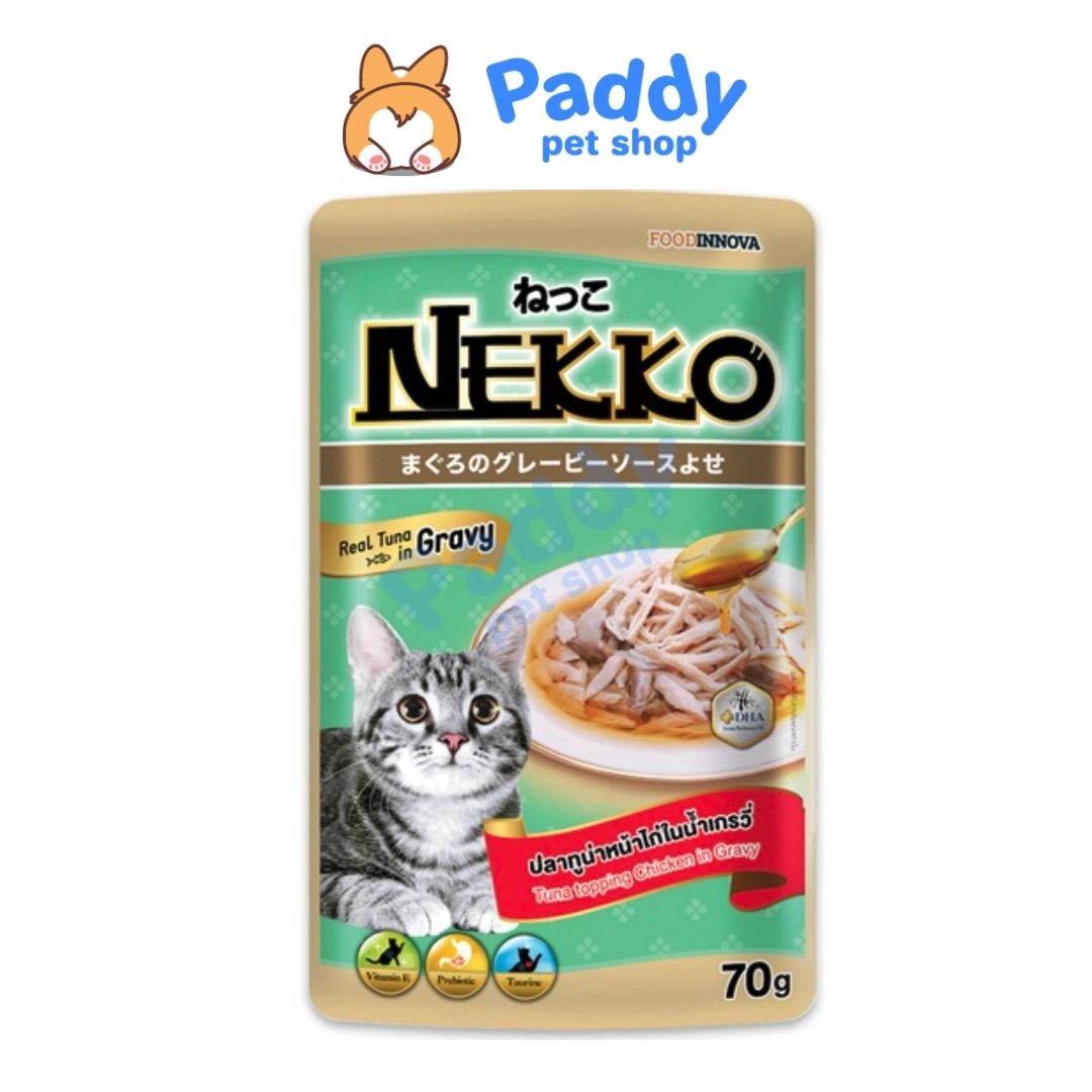 Pate Nekko Sốt Gravy Cho Mèo Mọi Lứa Tuổi (70g)