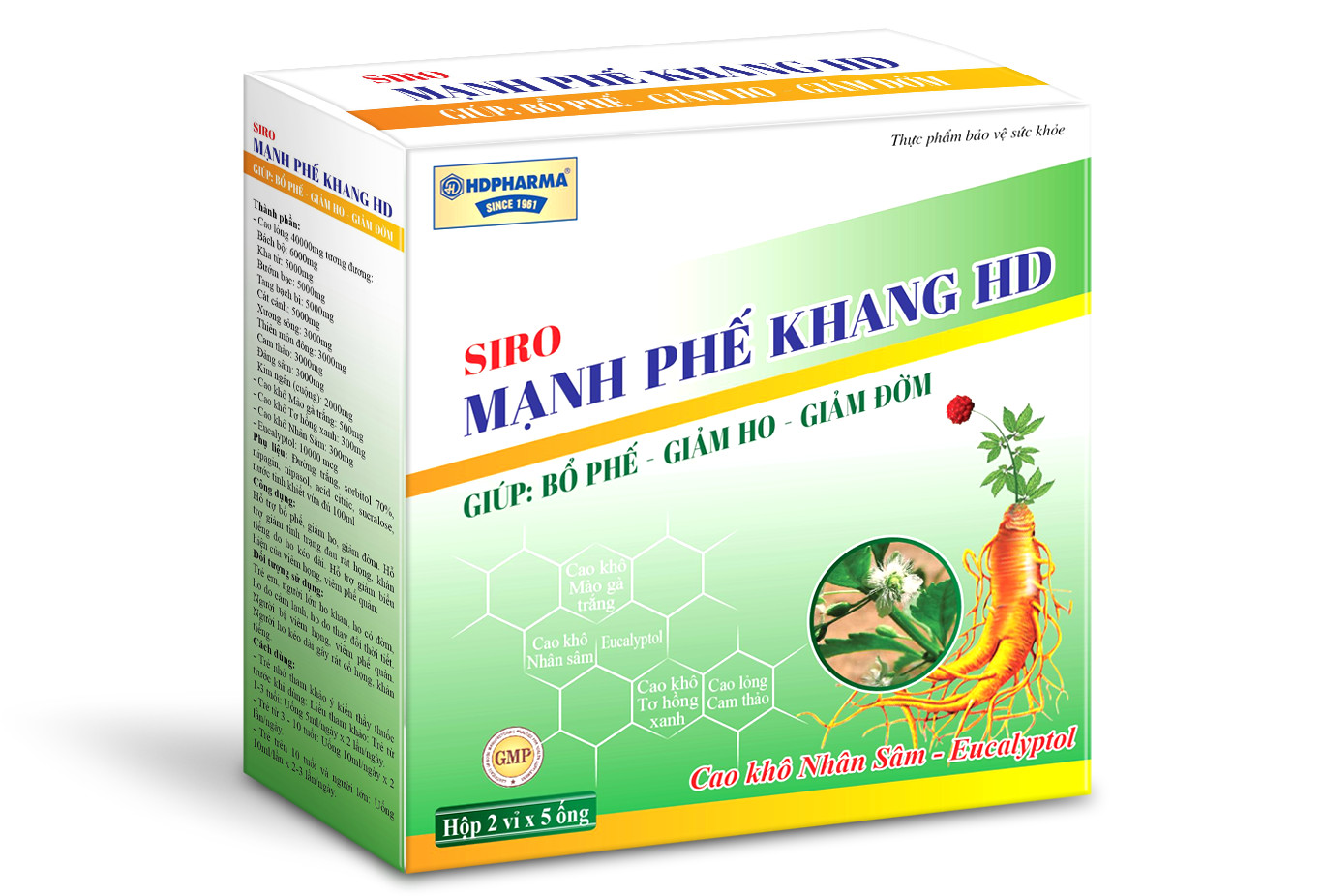 Siro ho siro mạnh phế khang hộp 10 ống - hỗ trở bổ phế - giảm ho - giảm đờm- rostex