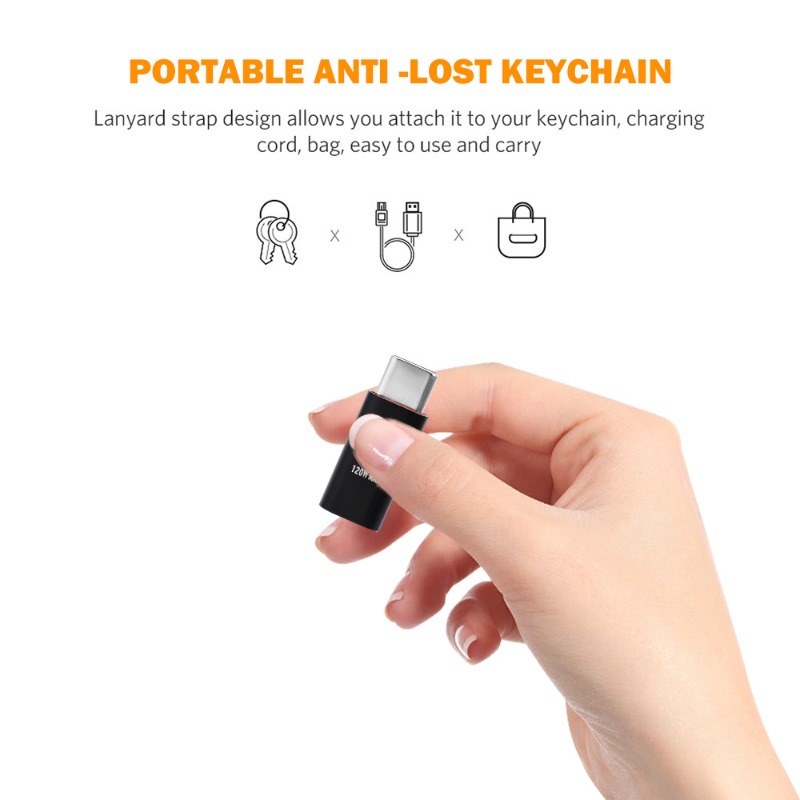Wenefang 4/1Pcs PD 120W Super Fast Charging Mobile Phone Adapters for iOS Female To Type C Male Converters Suitable for iPhone 15 Pro. 