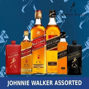 古酒Johnnie Walker Red Label & Black Label JOHNNIE WALKER WHISKEY / RED LABEL / BLACK LABEL - 200ML/375ML