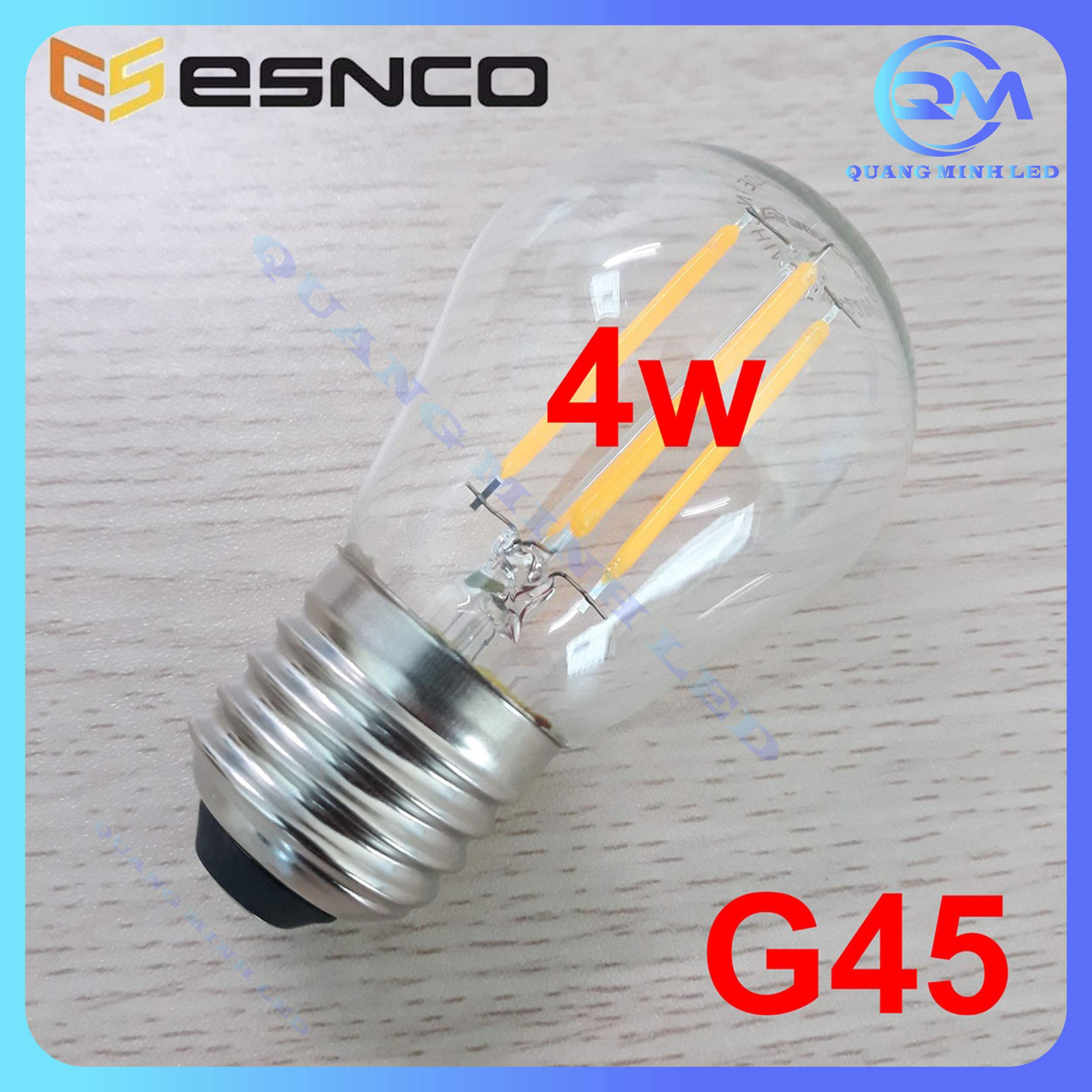 Đèn Led Edison 4w G45 ánh sáng vàng