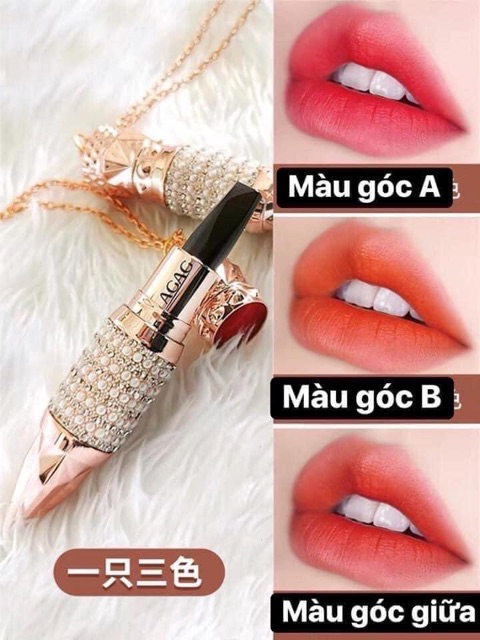 [HCM]Son 3 Màu AGAG Kim Cương