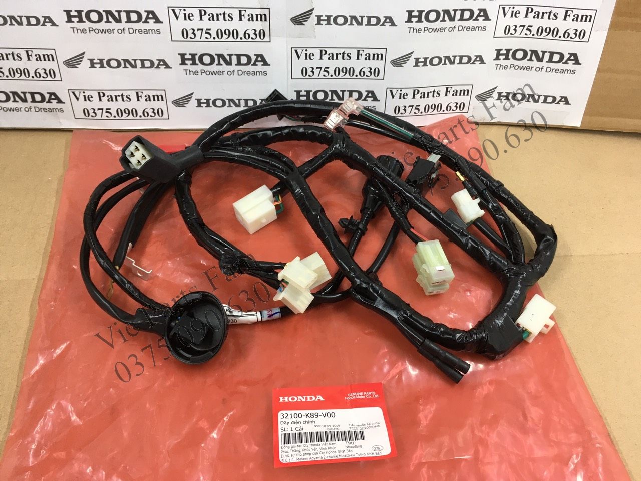 Bộ dây điện sườn wave a110 , hàng din honda mới 100%