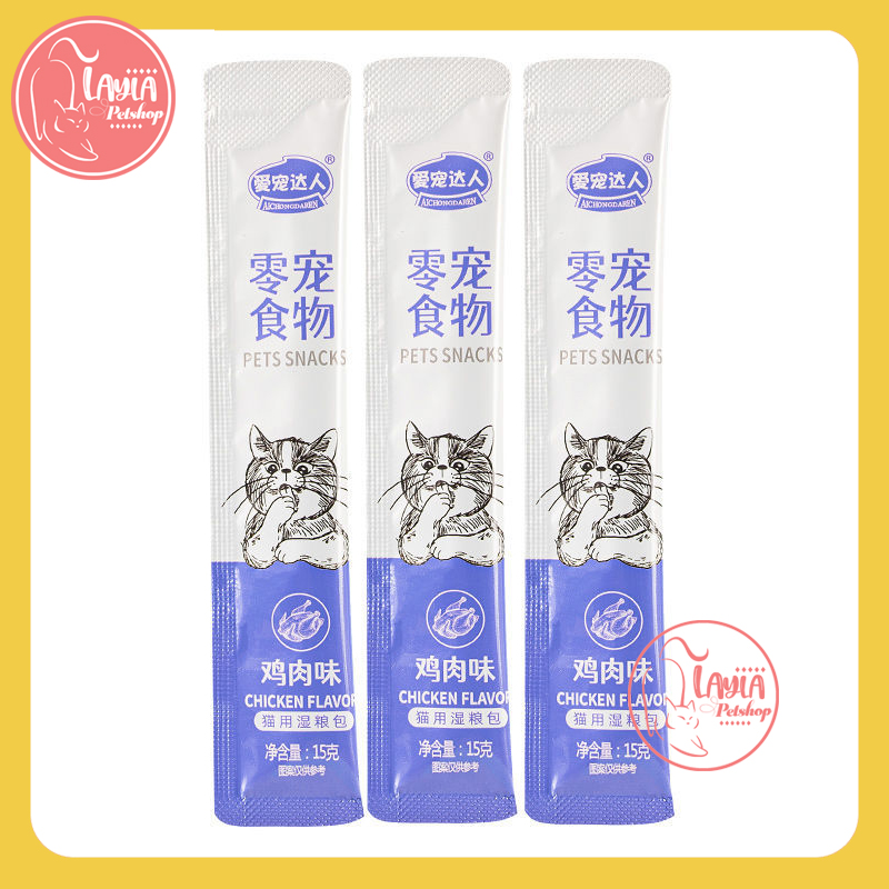 Combo 10 Thanh Súp thưởng cho mèo Pets Snacks