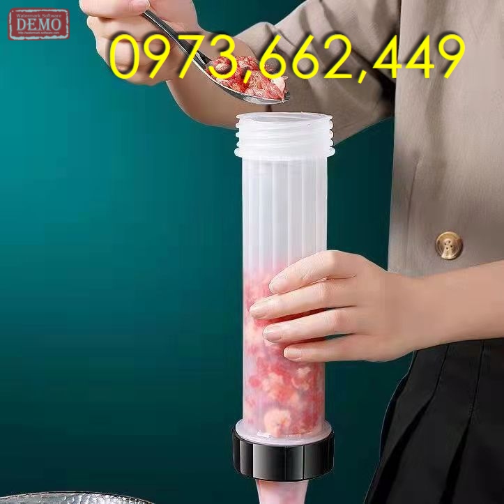 Bộ đùn lòng dồi xúc xích lạp xưởng nem chua tại nhà-3 cỡ ống