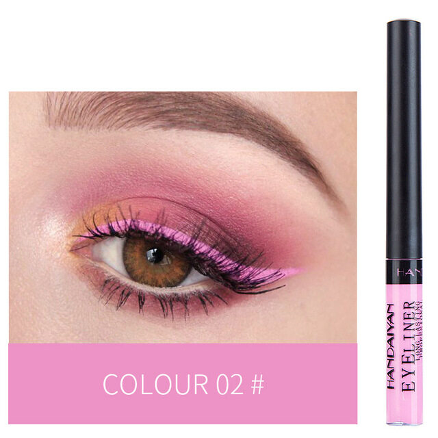 WOOLOVE 12 Color Liquid Eyeliner Waterproof Make Up Matte Eye Liner Long Lasting Easy To Wear Blue Red Green White Blue Brown Eyeliner