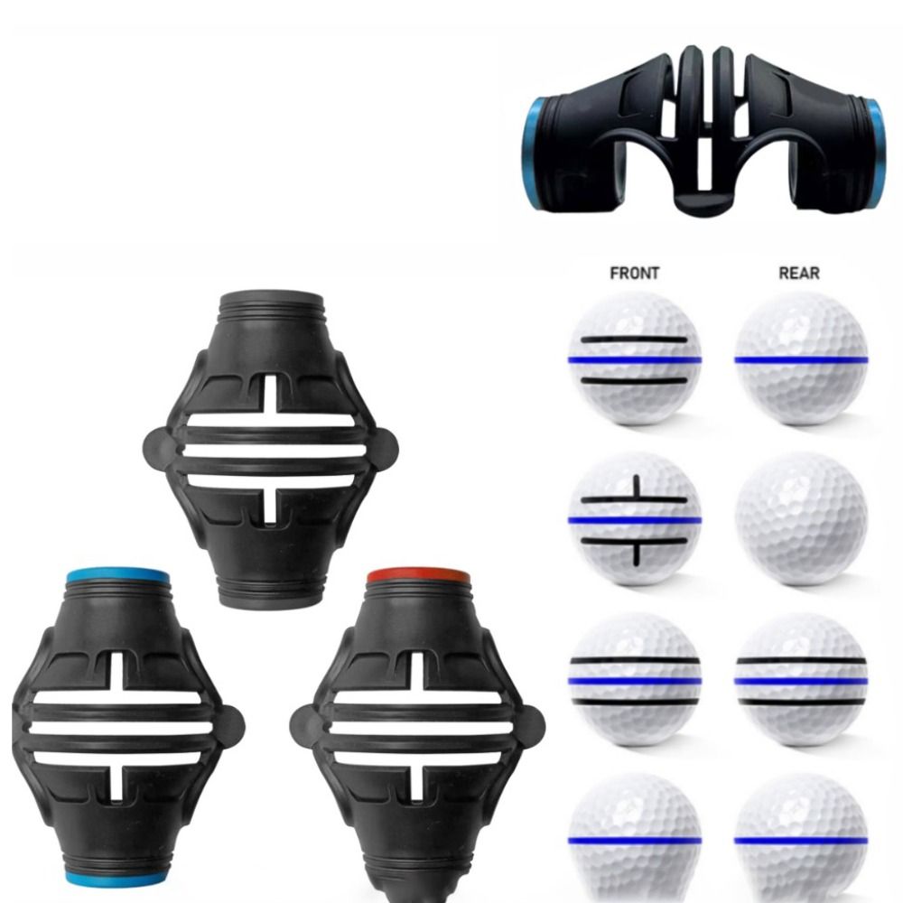 ESEANLEE Alignment High Precision Drawing Alignment Tool Template Alignment Putting Marking Liner 360 Degree Golf Ball Line Marker Golf Ball Marker Pen Golf Supplies Drawing Tool