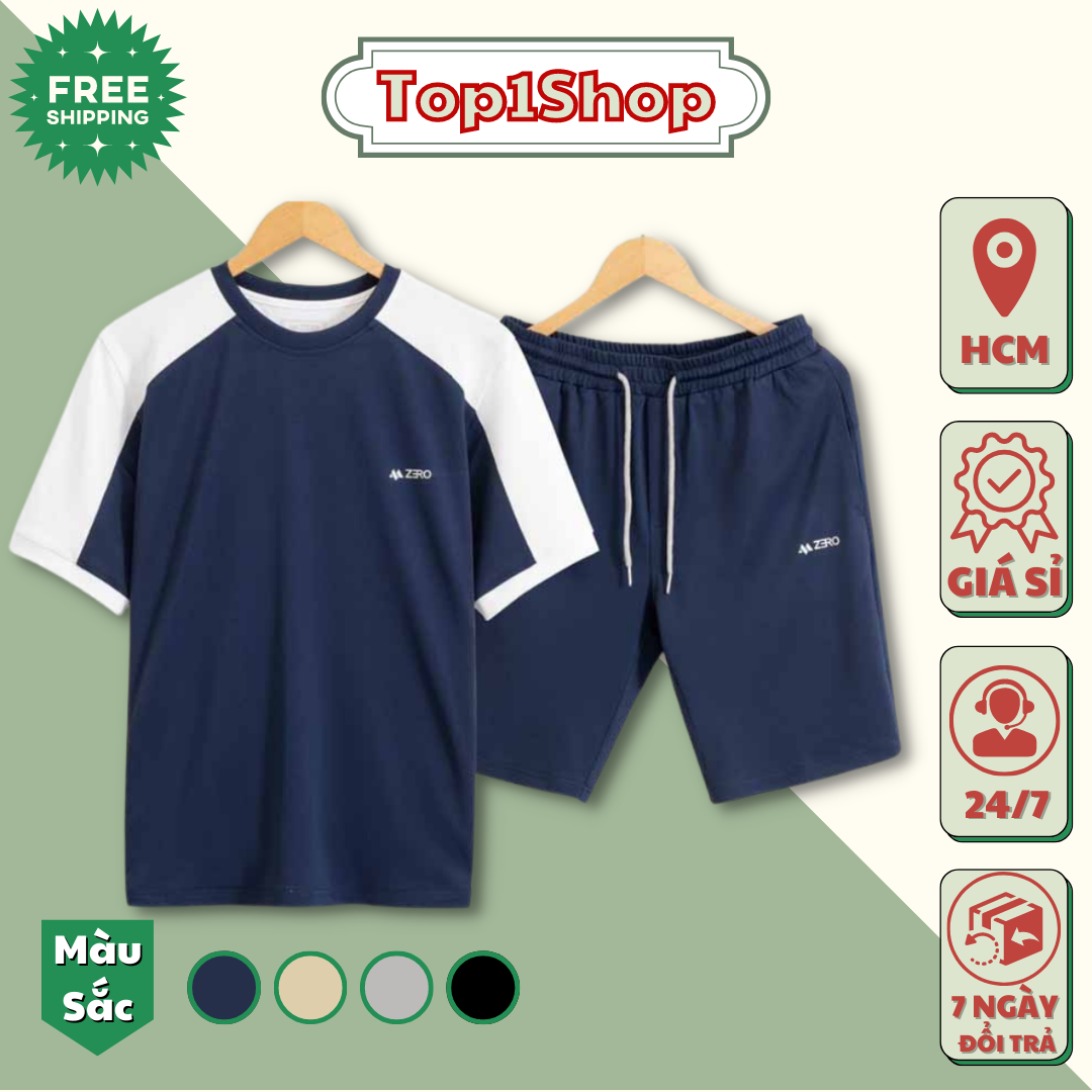 Bộ Quần Áo Thun Thể Thao Nam Họa Tiết Ba Vạch Nhỏ Dáng Basic Trẻ Trung Thời Trang Cá Tính Năng Động - Top1shop 01