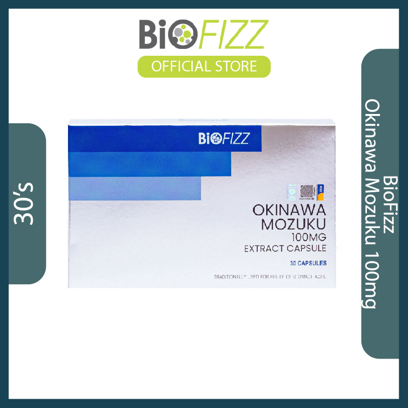 BIOFIZZ Okinawa Mozuku 100mg 30'S Halal Supplement Seaweed Rumpai Laut Constipation Sembelit