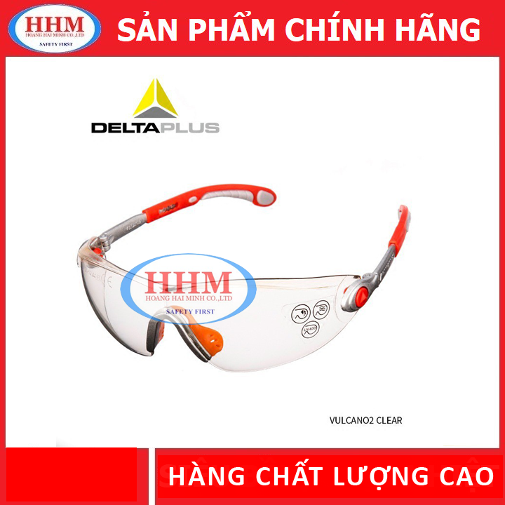 Kính bảo hộ Delta Plus Vulcano2 màu trắng