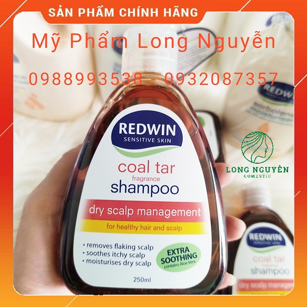 (CHÍNH HÃNG) Dầu gội Redwin Coal Tar Shampoo ÚC