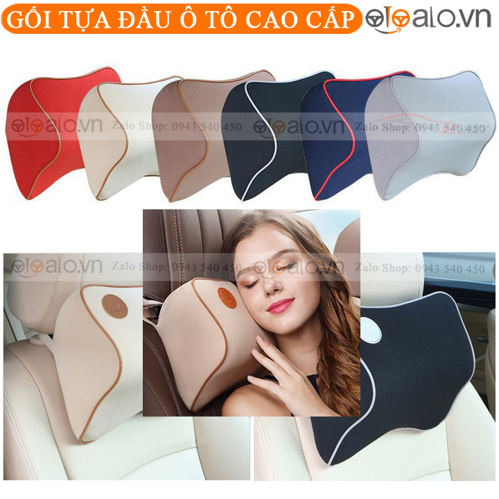 Gối tựa gối đầu cổ ô tô xe hơi cao su non CAO CẤP - OTOALO
