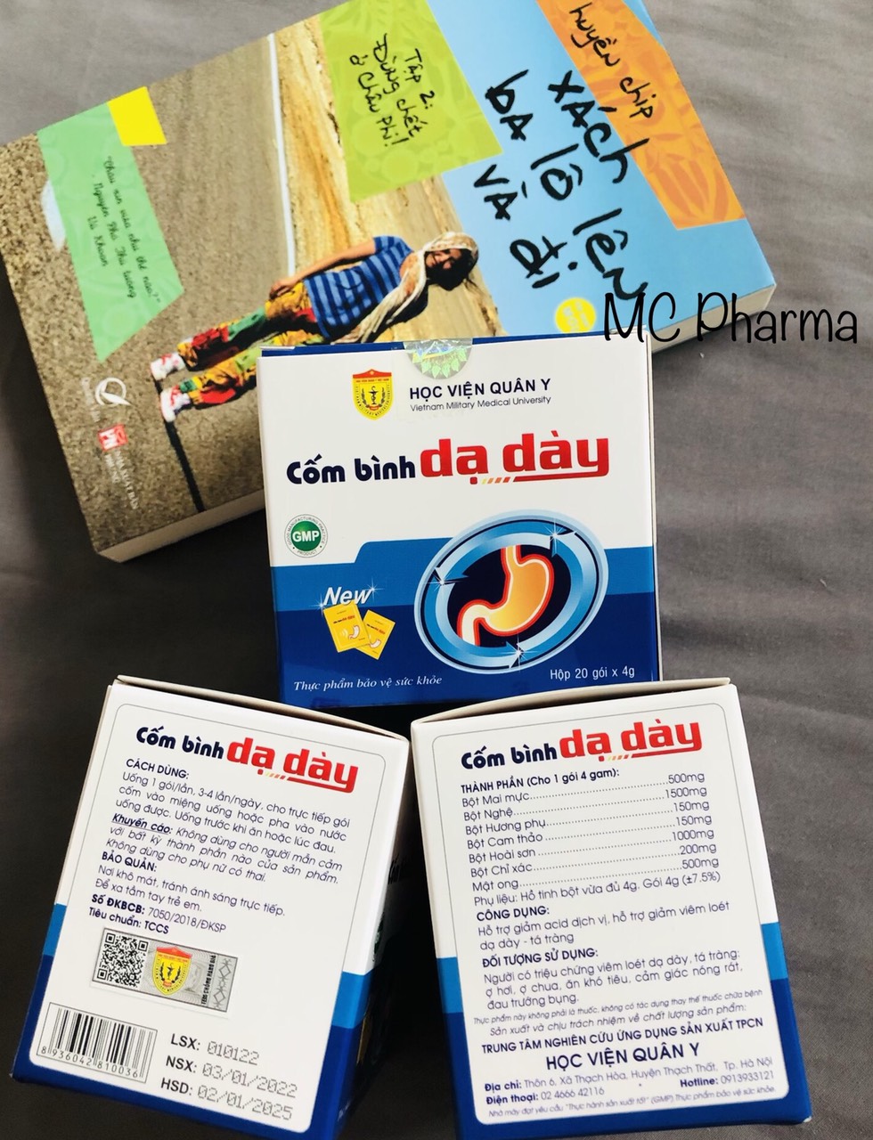 {Chính Hãng} Combo 10 hộp Cốm bình dạ dày Học viện quân y {Hỗ trợ làm giảm triệu chứng đau dạ dày, ợ chua}