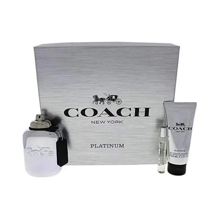Coach Men S 3 Pc Coach Platinum Eau De Parfum Gift Set Reviews Perfume Beauty Macy S
