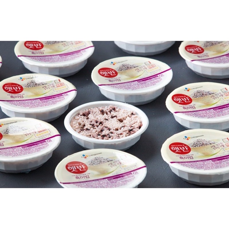 Cơm gạo nếp than hàn quốc ăn liền CJ hetbahn BLACK RICE 210g