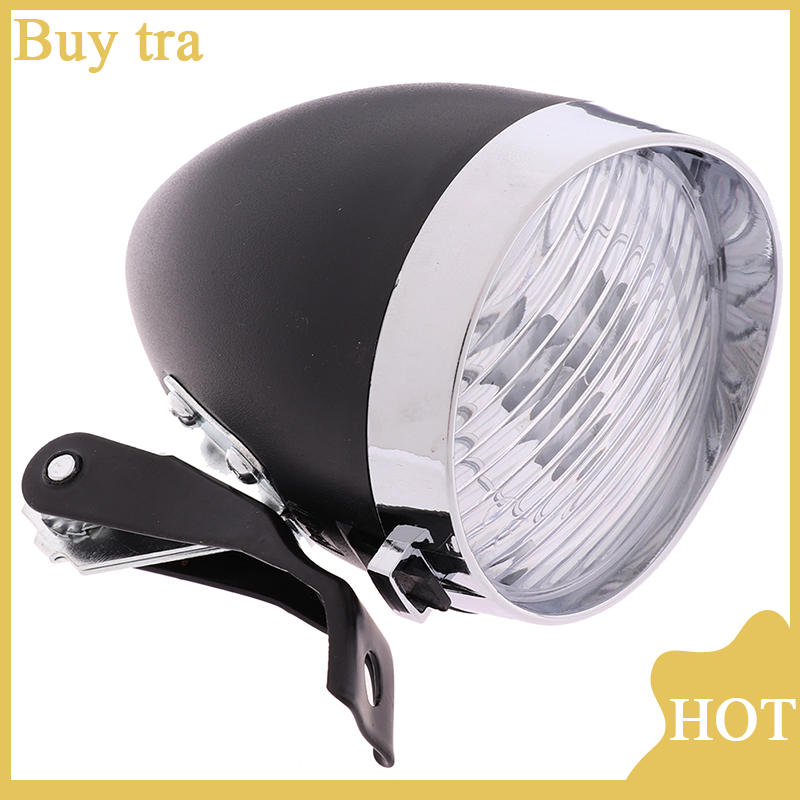 [Buytra] 3 đèn LED phía trước xe đạp cổ điển đèn pha đèn Pin cổ điển