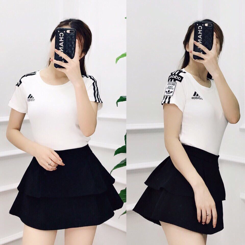 Chân váy xòe 2 tầng siêu dễ thương