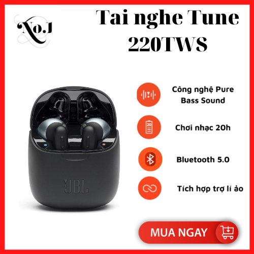 HN - HCM Tai nghe Bluetooth True Wireless JBL Tune 220TWS thumbnail