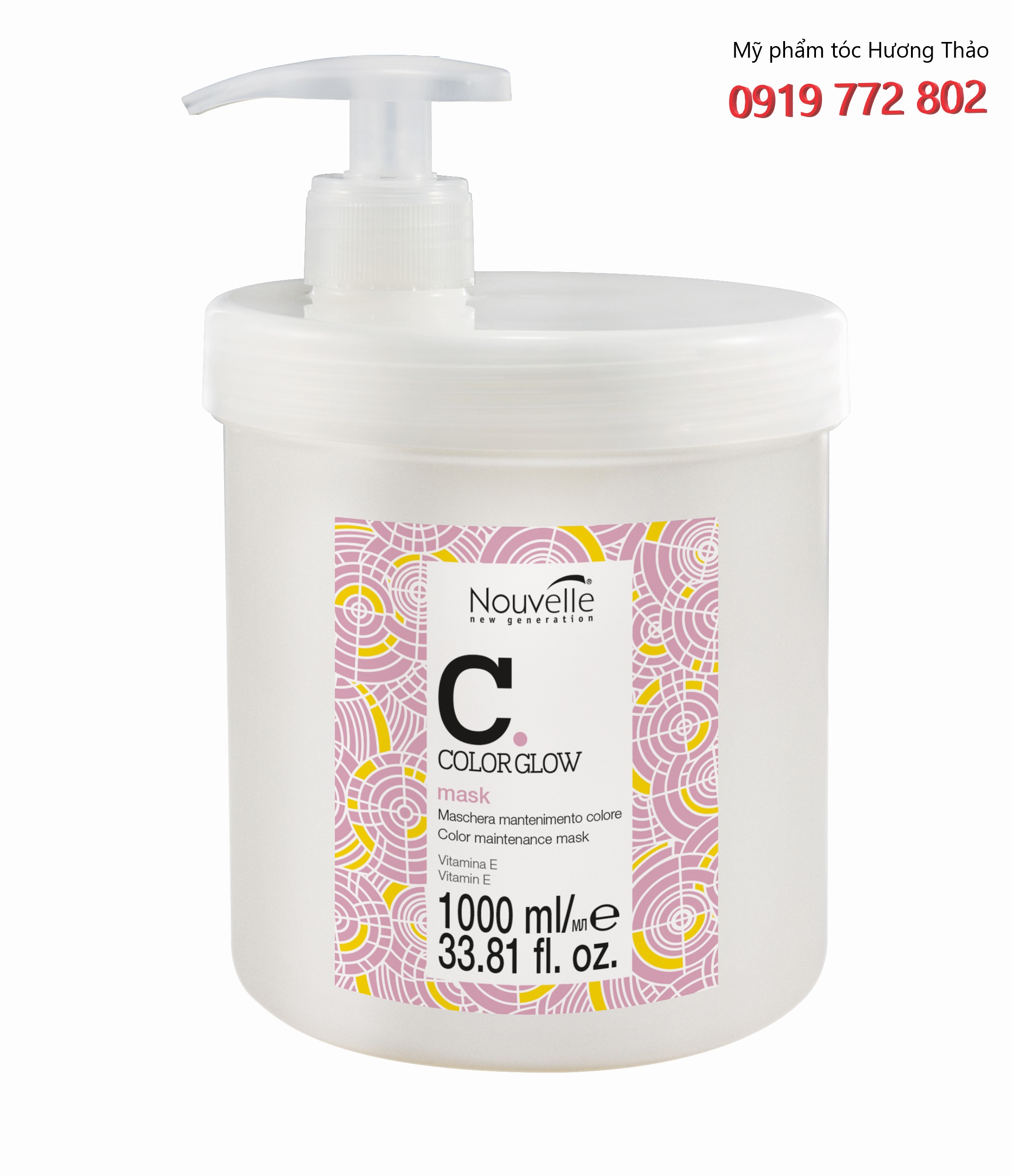 Hấp dầu nouvelle dưỡng màu tóc nhuộm color glow conditioner/mask 1000ml
