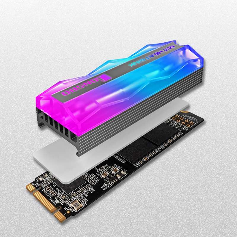 Jonsbo M.22 Colorful Lighting M.2 2280 SSD Heatsink Solid State Hard