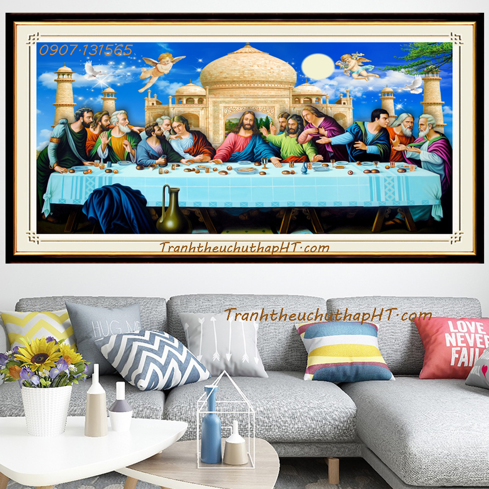 Tranh đính đá bữa tiệc ly vs505: 130*65cm - tự đính